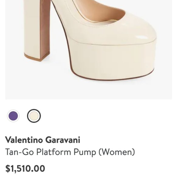 VALENTINO Tan-Go Patent Leather Pumps Size: 8.5 | IT 38.5 in pink - Picture 2 of 3